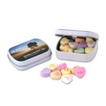 Mini Hinged Tin w/ Conversation Hearts